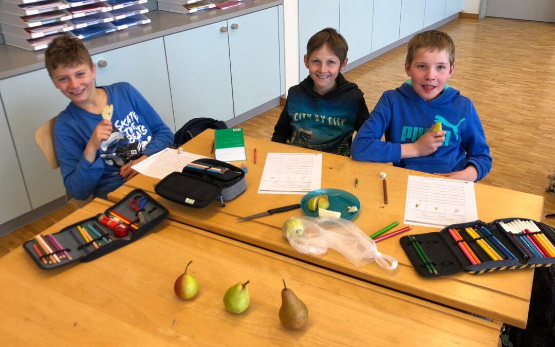 Food-Test der 4. Klasse Unterschächen