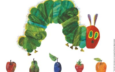 Die Raupe „Nimmersatt“ im Schulzimmer der 1./2. Klässler