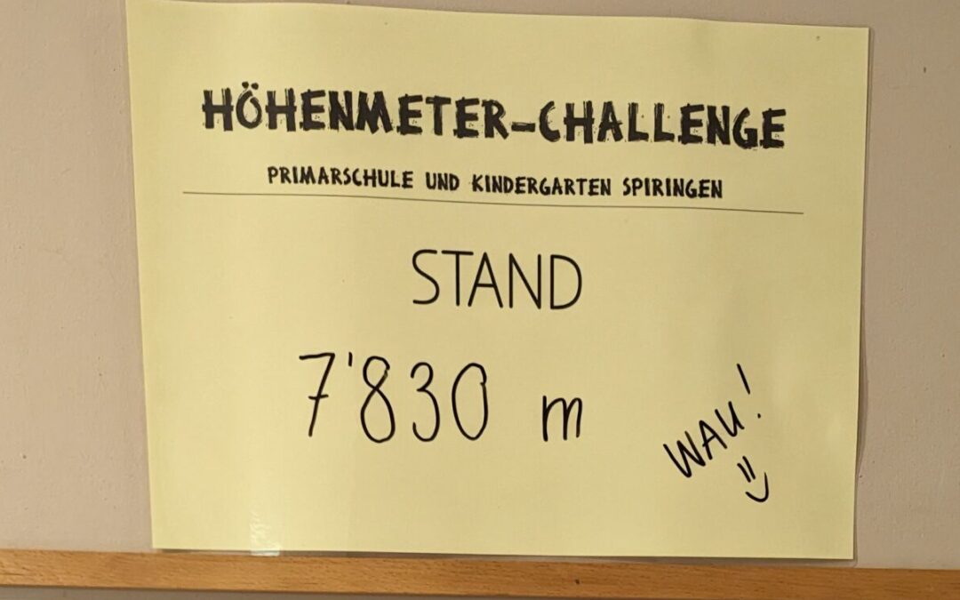 Höhenmeter-Challenge, Primarschule / KIGA Spiringen