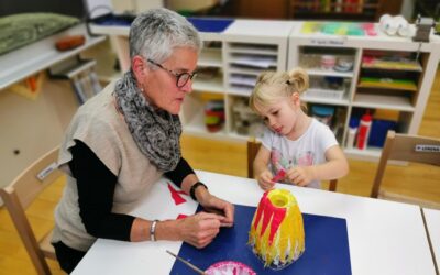 Laternenbasteln, Kindergarten